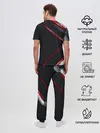 Мужская пижама с брюками / luxury Black 3D СОТЫ