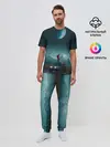 Мужская пижама с брюками / Космос в горах