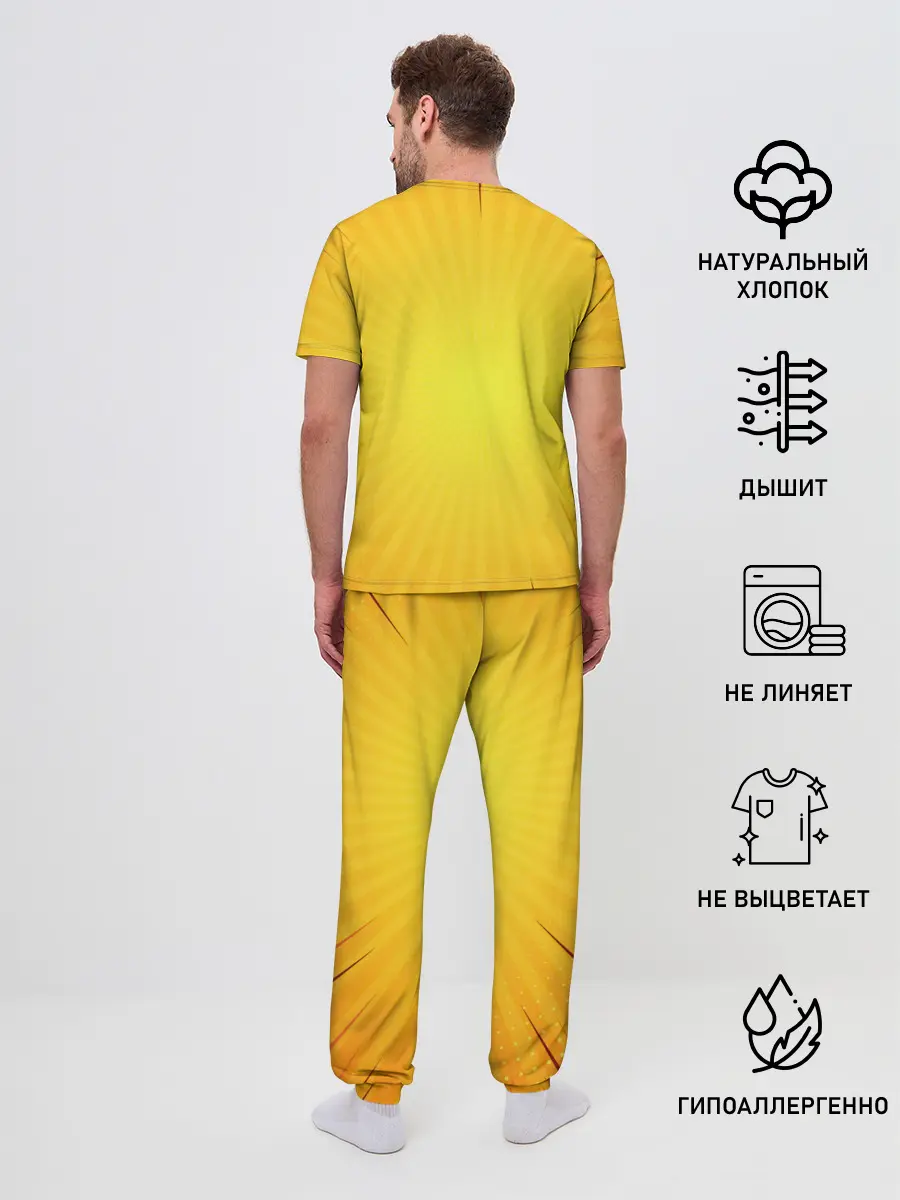 Мужская пижама с брюками / Зеницу Агацума Kimetsu no Yaiba