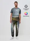 Мужская пижама с брюками / Фантастический пейзаж