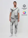 Мужская пижама с брюками / Слом плитки