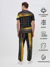 Мужская пижама с брюками / 3D luxury black gold Плиты 3Д