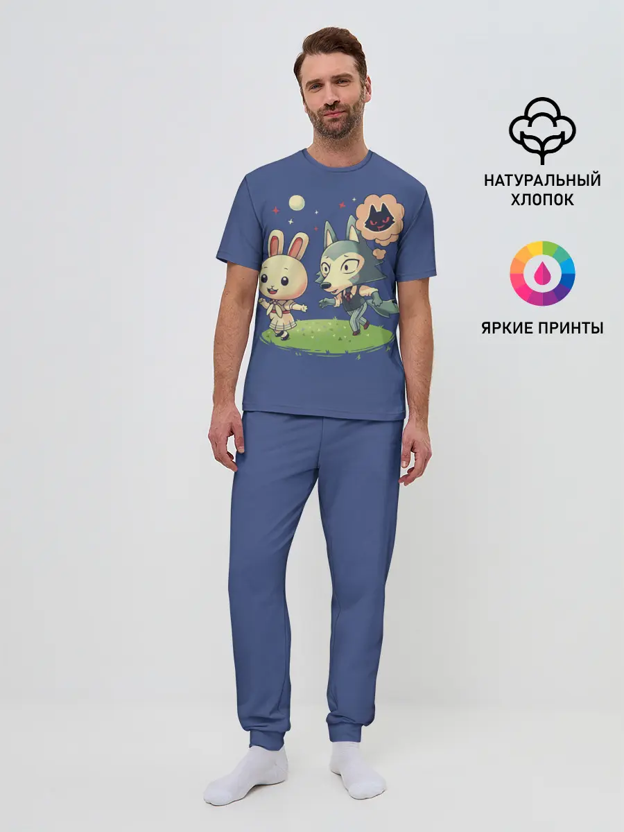 Мужская пижама с брюками / Зайка и волчек | Beastars