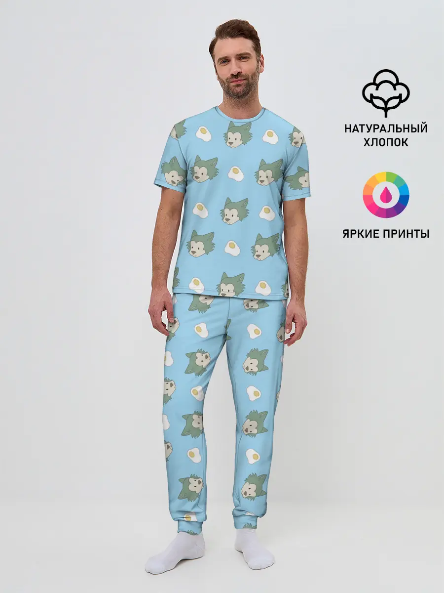 Мужская пижама с брюками / Legosi pattern