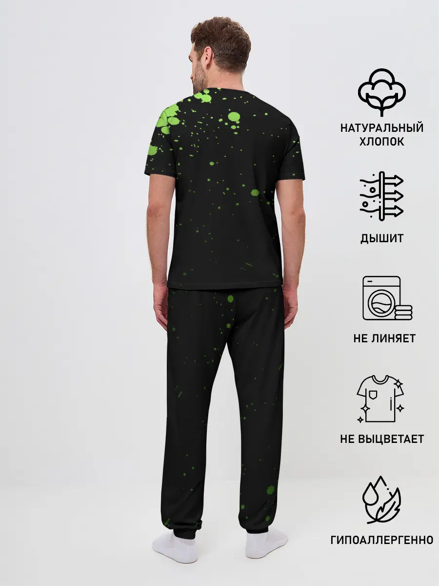 Мужская пижама с брюками / Танджиро и Незуко Kimetsu no Yaiba