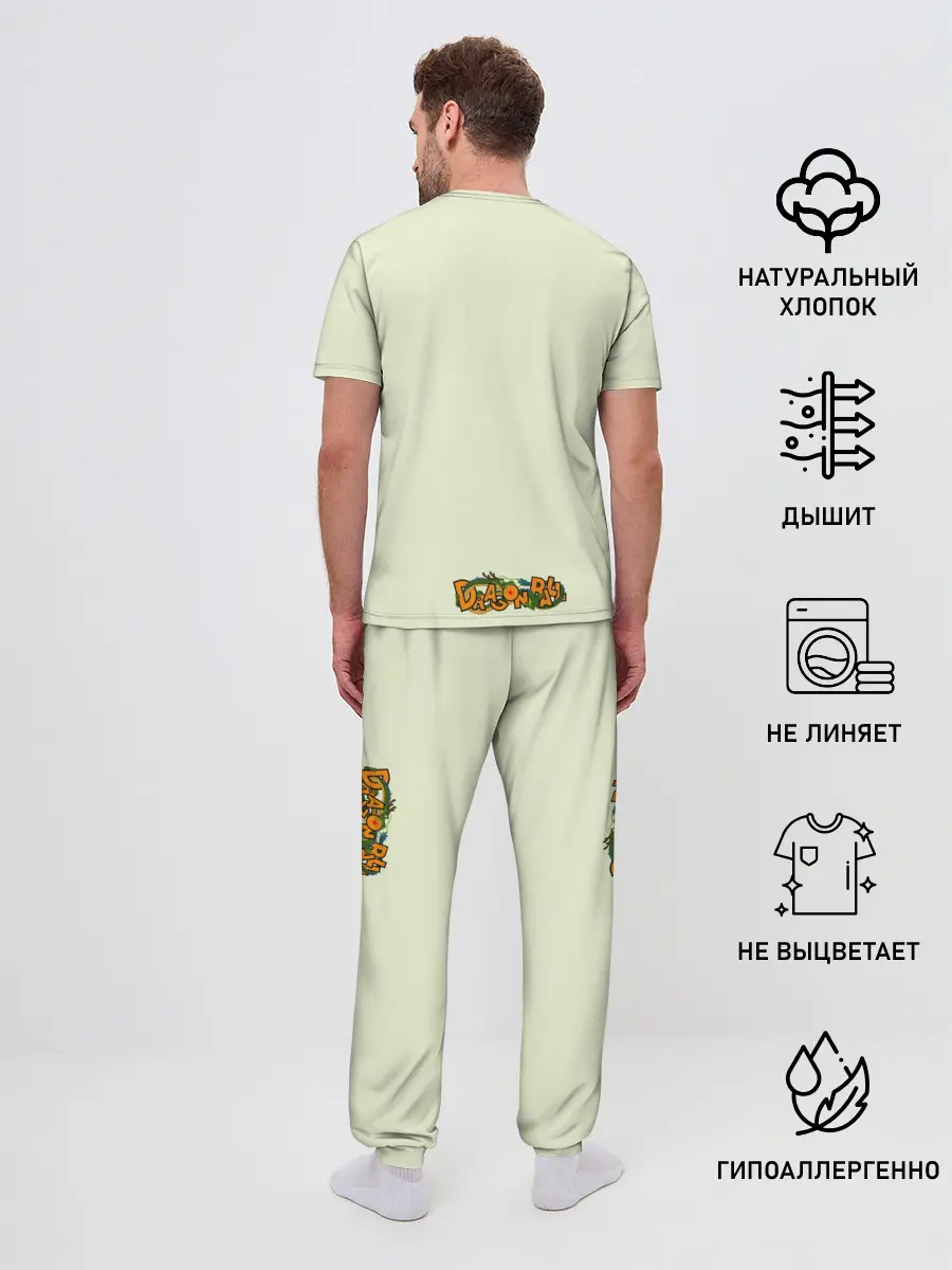 Мужская пижама с брюками / Команда Драконьего яйца