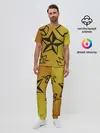 Мужская пижама с брюками / звезда