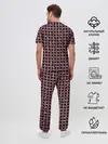 Мужская пижама с брюками / Сплетение