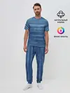 Мужская пижама с брюками / Texture. Denim