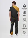 Мужская пижама с брюками / 3D BLACK & GOLD