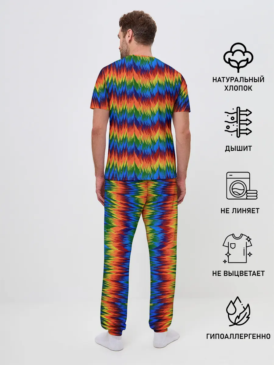 Мужская пижама с брюками / РАДУЖНАЯ КИСЛОТА