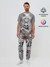 Мужская пижама с брюками / Девушка с черепом