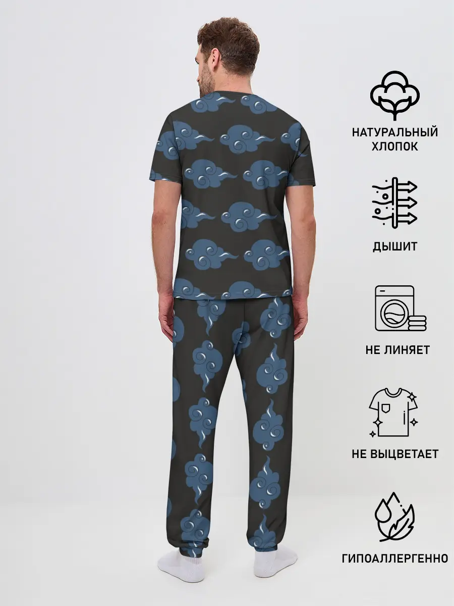 Мужская пижама с брюками / Ниндзя