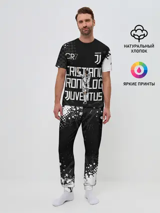 Мужская пижама с брюками / КРИШТИАНУ РОНАЛДУ / ЮВЕНТУС