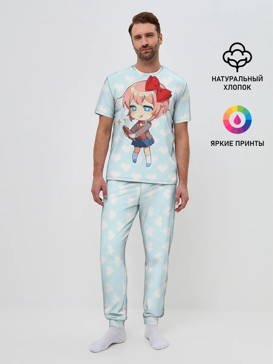 Мужская пижама с брюками / Chibi Sayori