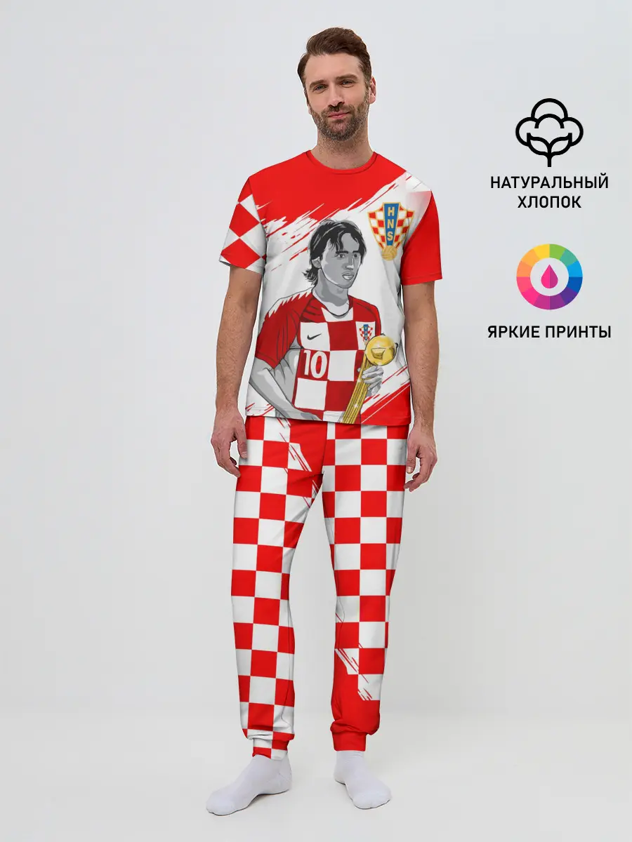 Мужская пижама с брюками / ЛУКА МОДРИЧ / LUKA MODRIC