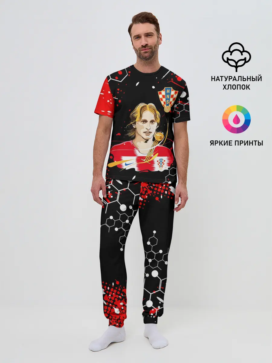 Мужская пижама с брюками / ЛУКА МОДРИЧ / LUKA MODRIC
