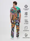 Мужская пижама с брюками / Граффити
