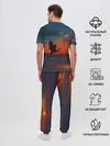 Мужская пижама с брюками / Прибрежный закат