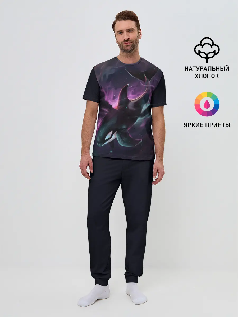 Мужская пижама с брюками / касатка