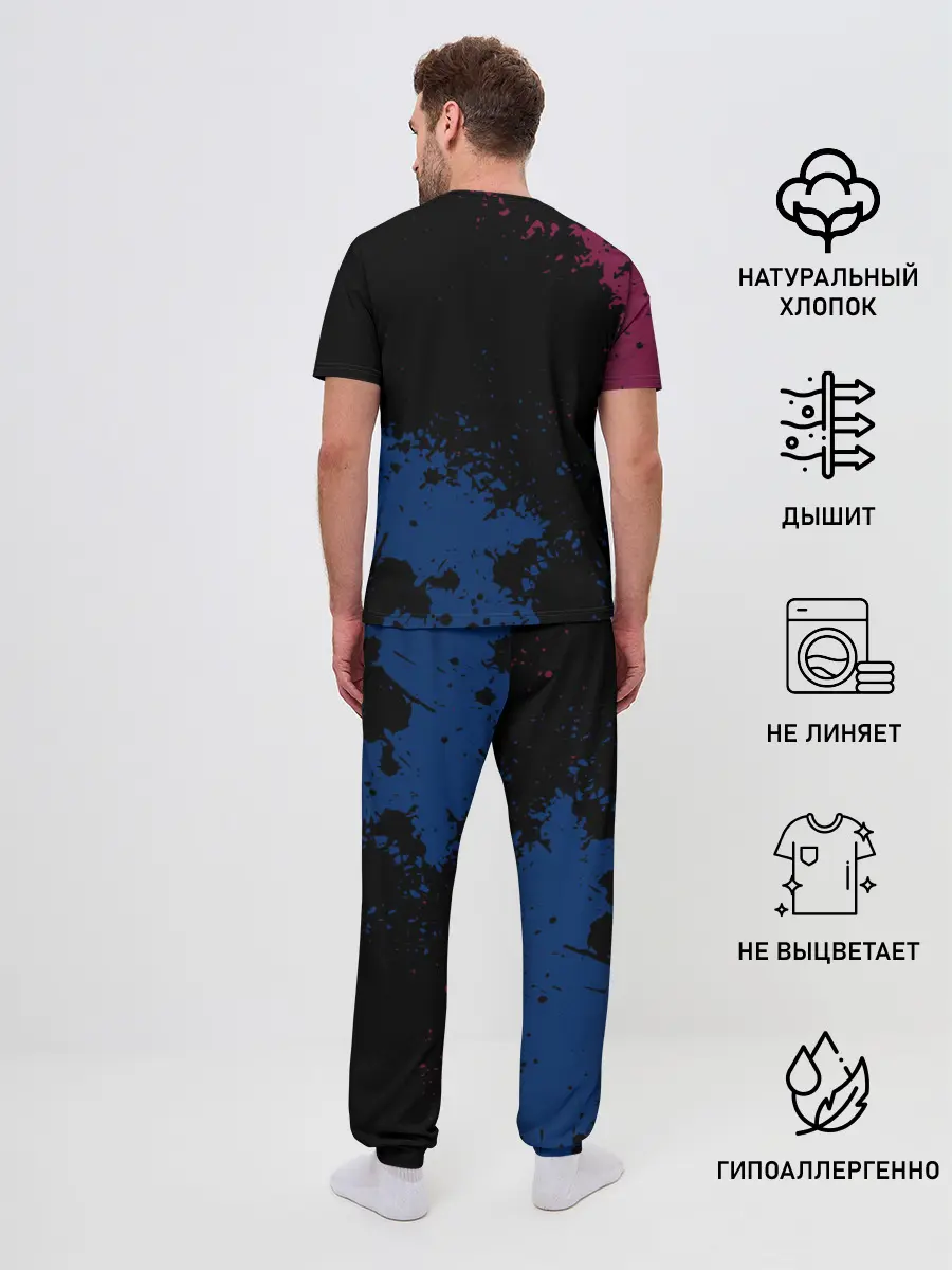 Мужская пижама с брюками / Barcelona: Луис Суарес.