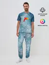 Мужская пижама с брюками / Дельфин в море