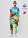 Мужская пижама с брюками / Морская черепашка