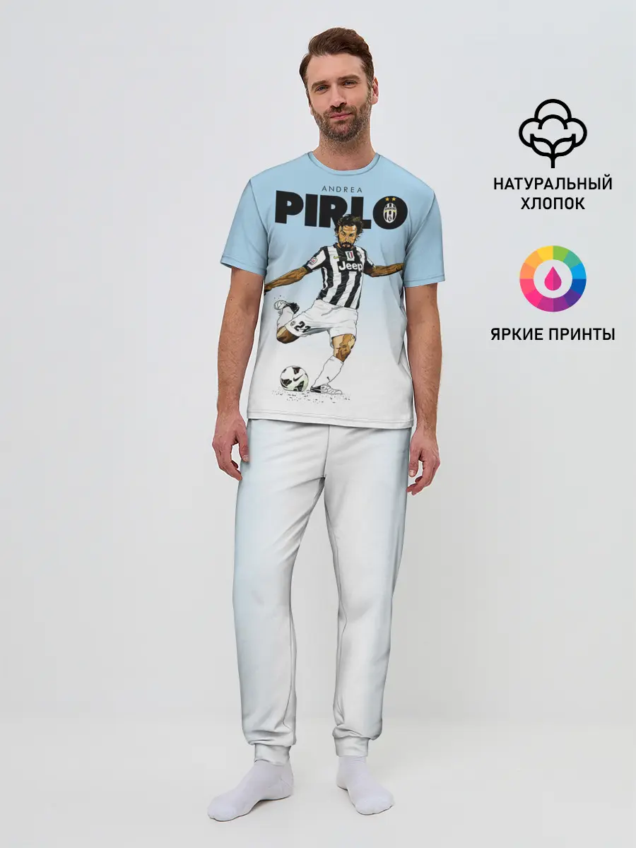Мужская пижама с брюками / Андреа Пирло