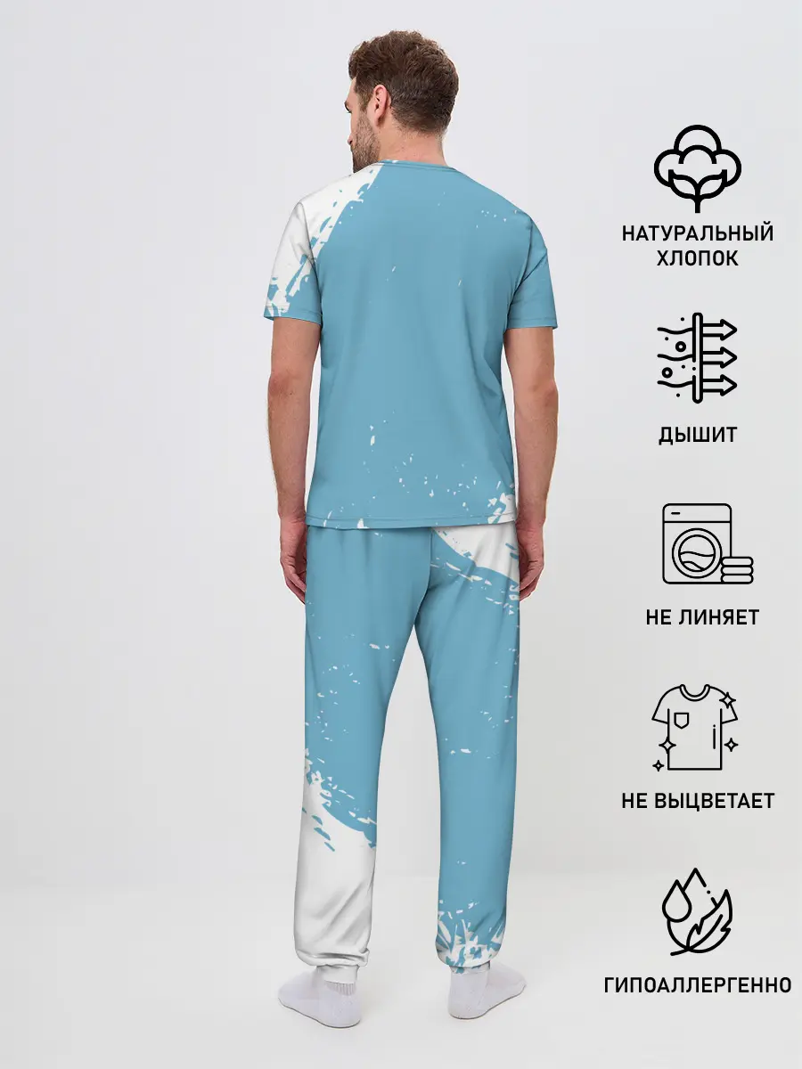 Мужская пижама с брюками / ОДИНОКИЙ ПАРУСНИК | SAILBOAT