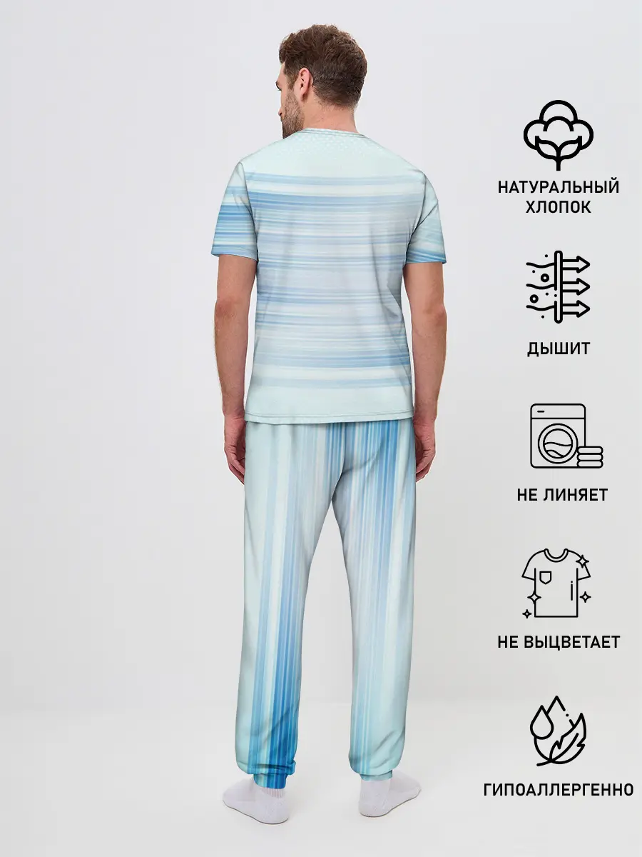 Мужская пижама с брюками / Акула