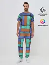 Мужская пижама с брюками / Stripes
