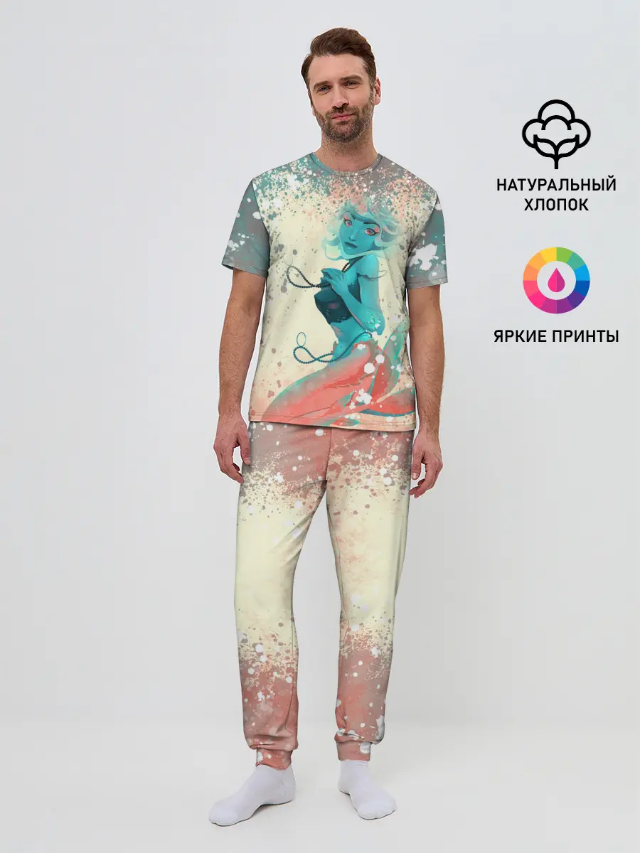Мужская пижама с брюками / Русалочка | Mermaid