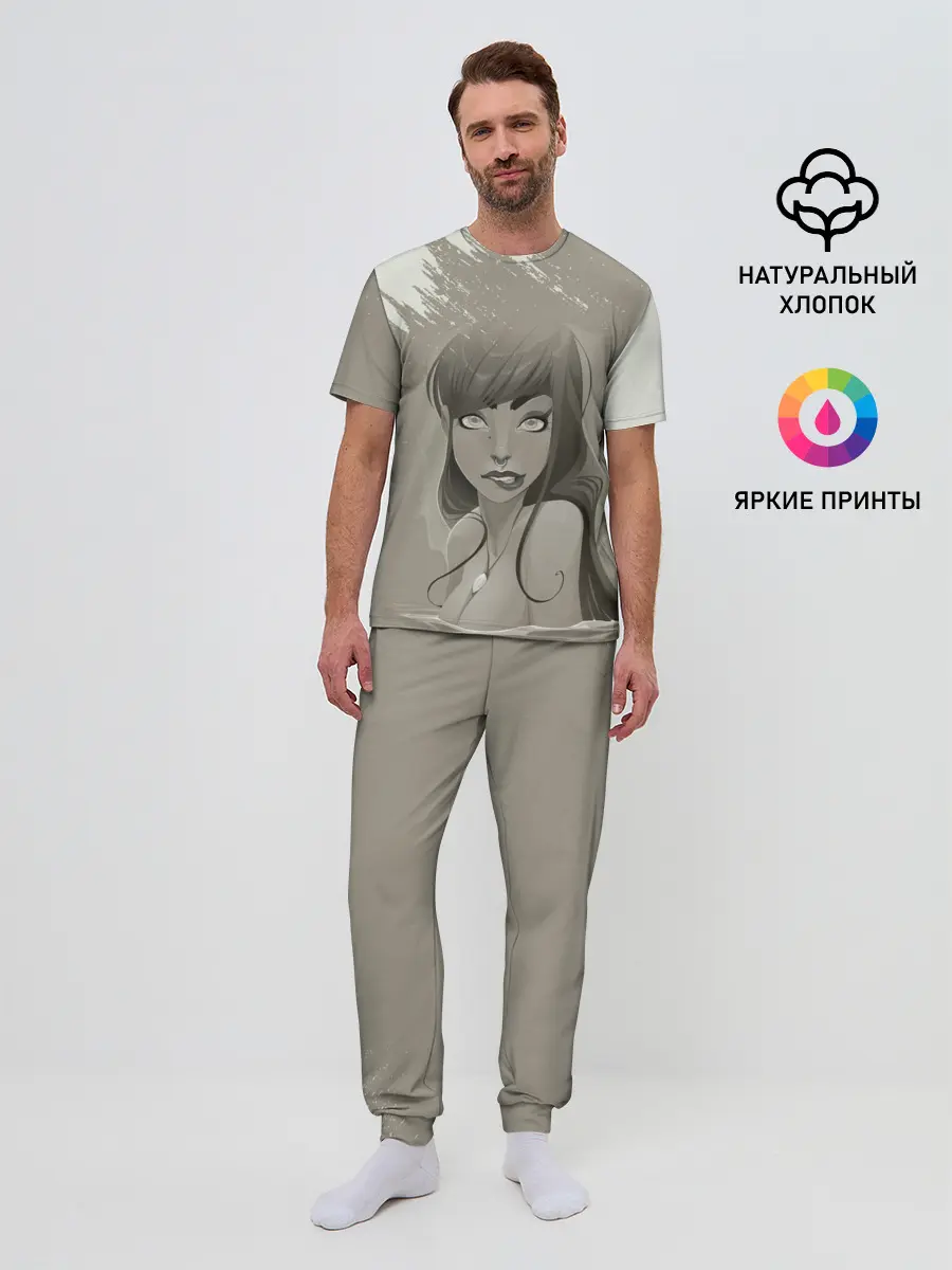 Мужская пижама с брюками / Красивая русалка | Beautiful mermaid