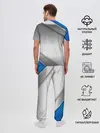 Мужская пижама с брюками / 3D СЕРЕБРО BLUE LINES