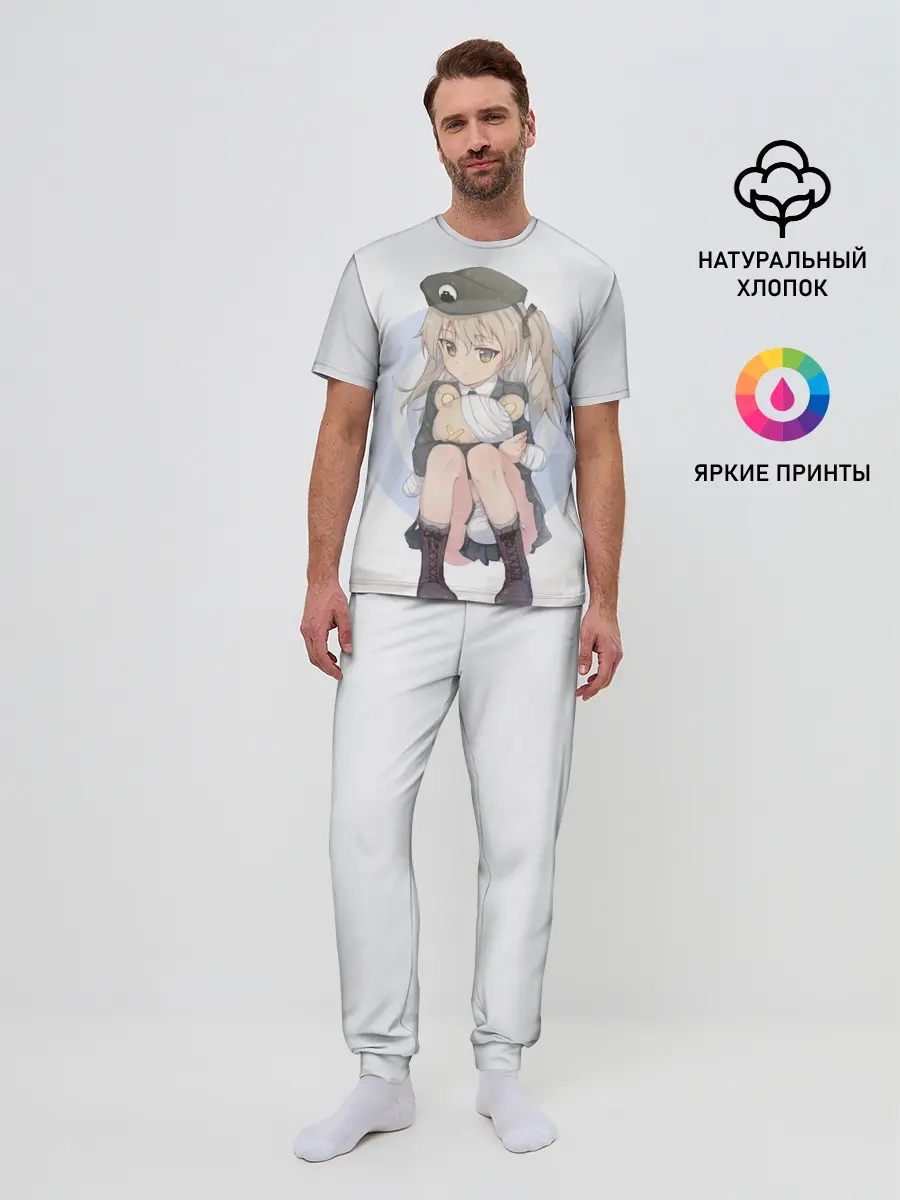 Мужская пижама с брюками / Girls und Panzer