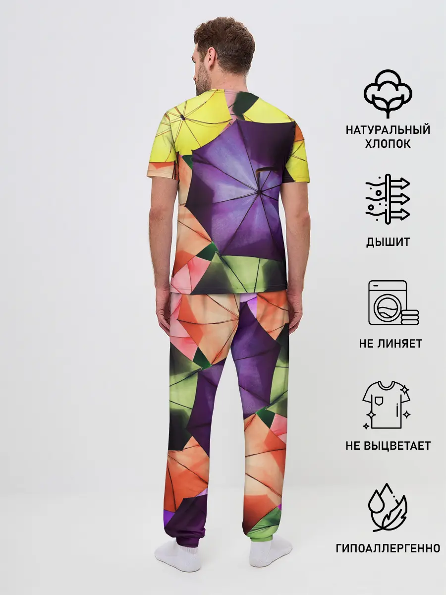 Мужская пижама с брюками / Umbrellas