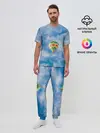 Мужская пижама с брюками / Воздушный шар в небе