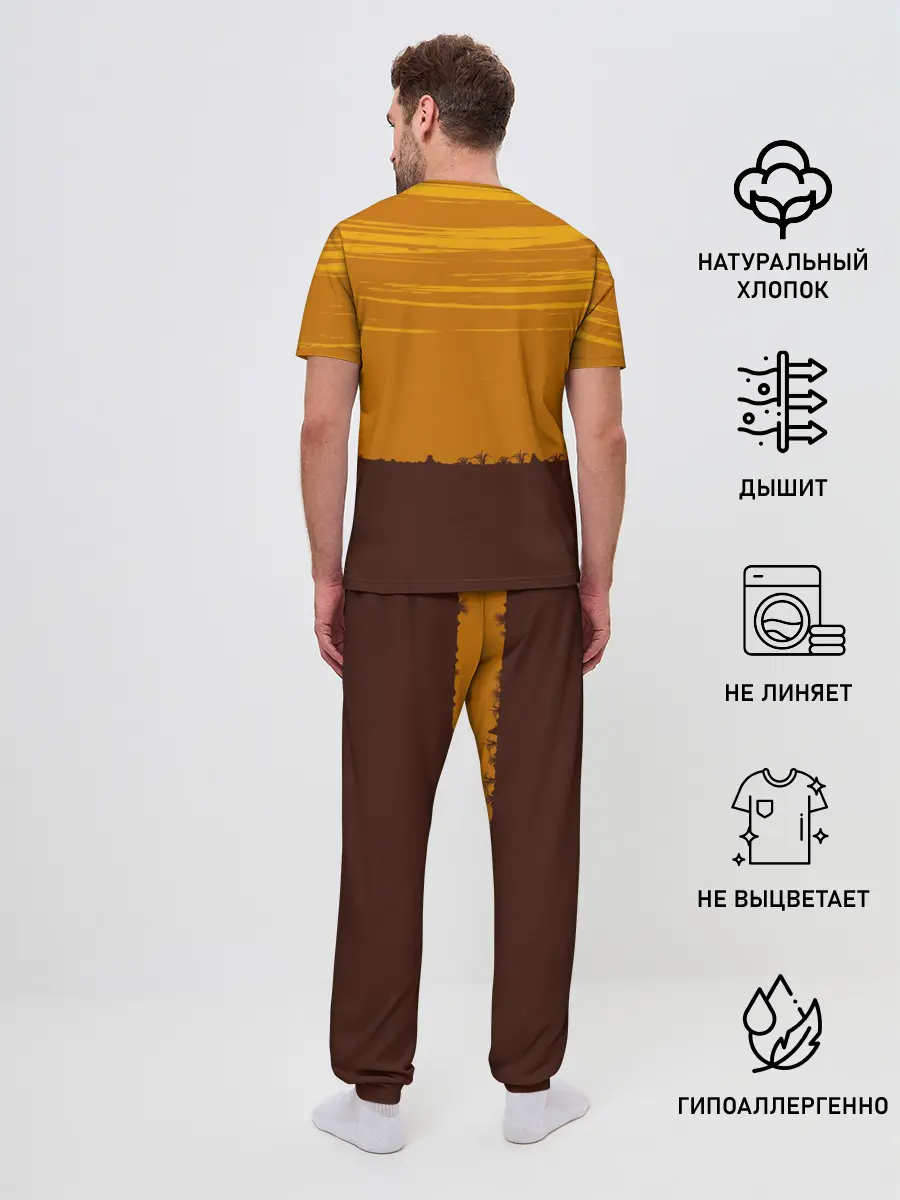 Мужская пижама с брюками / САМУРАЙ