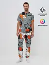 Мужская пижама с брюками / Разноцветные коты