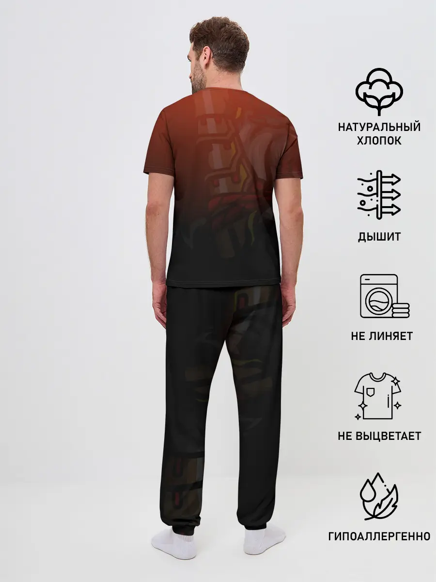 Мужская пижама с брюками / БУСИДО