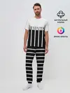 Мужская пижама с брюками / Juventus | Tee Black and White