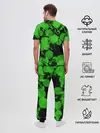 Мужская пижама с брюками / Зеленые Кляксы