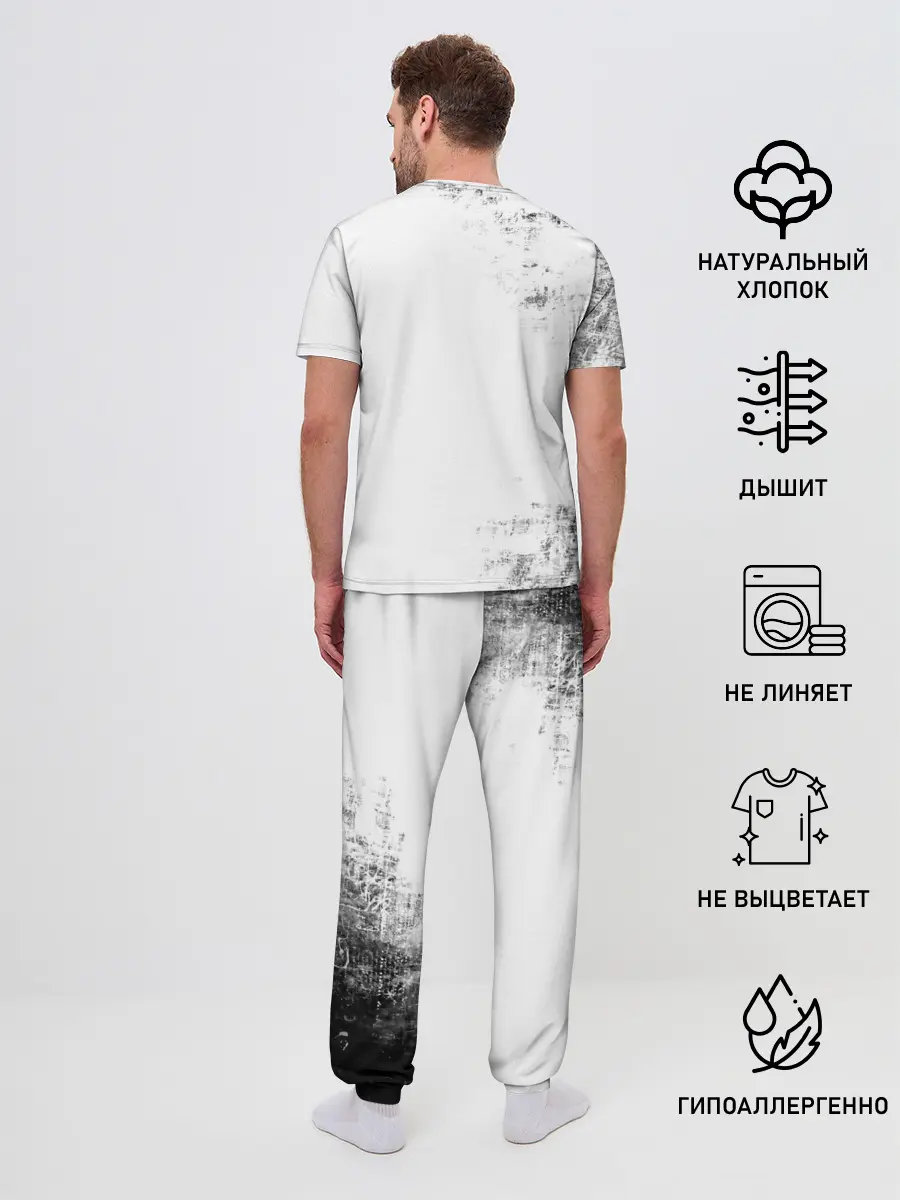 Мужская пижама с брюками / Черный Аста демон Чёрный клевер