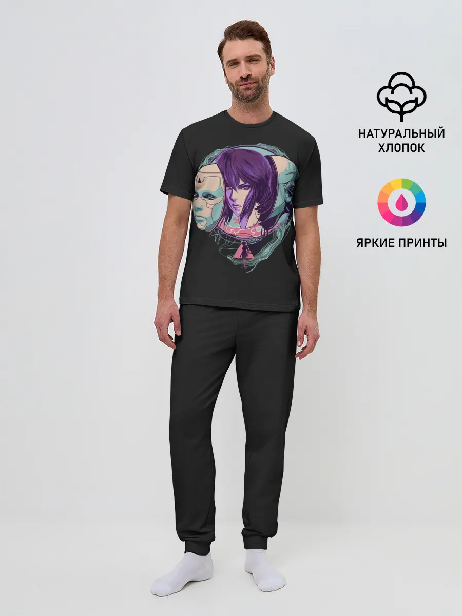 Мужская пижама с брюками / Мотоко Арт