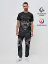 Мужская пижама с брюками / СЕРЫЙ ВОЛК 3D