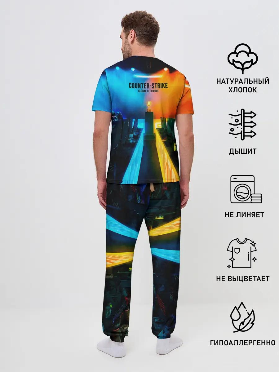 Мужская пижама с брюками / Road to global elite