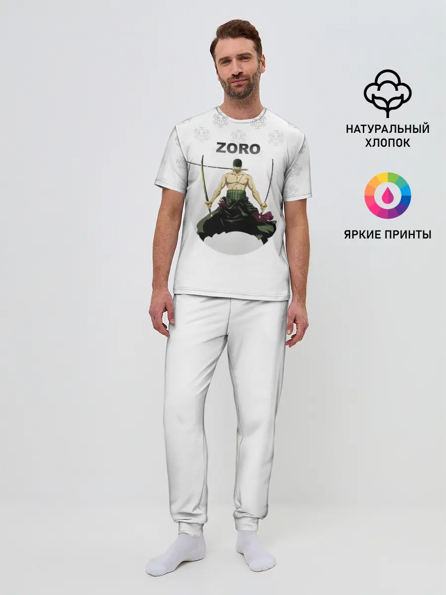 Мужская пижама с брюками / Зоро | One Piece. Большой куш