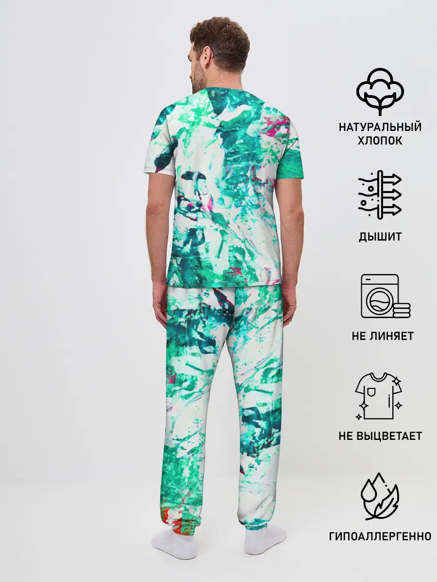 Мужская пижама с брюками / Берюза Морской