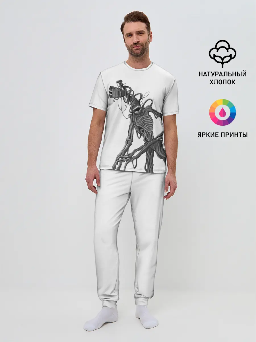 Мужская пижама с брюками / SIREN HEAD РИСУНОК