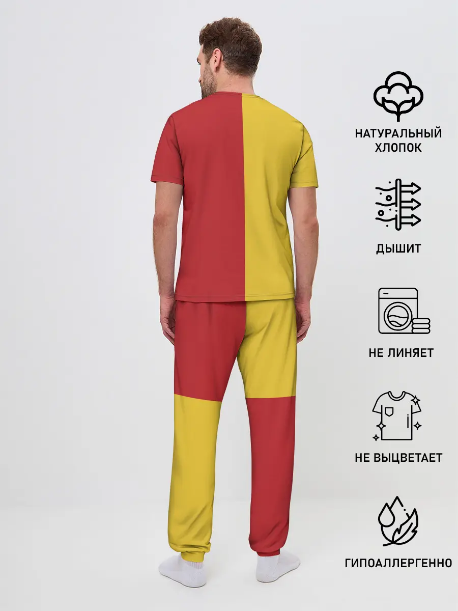 Мужская пижама с брюками / Удар Луффи | One Piece